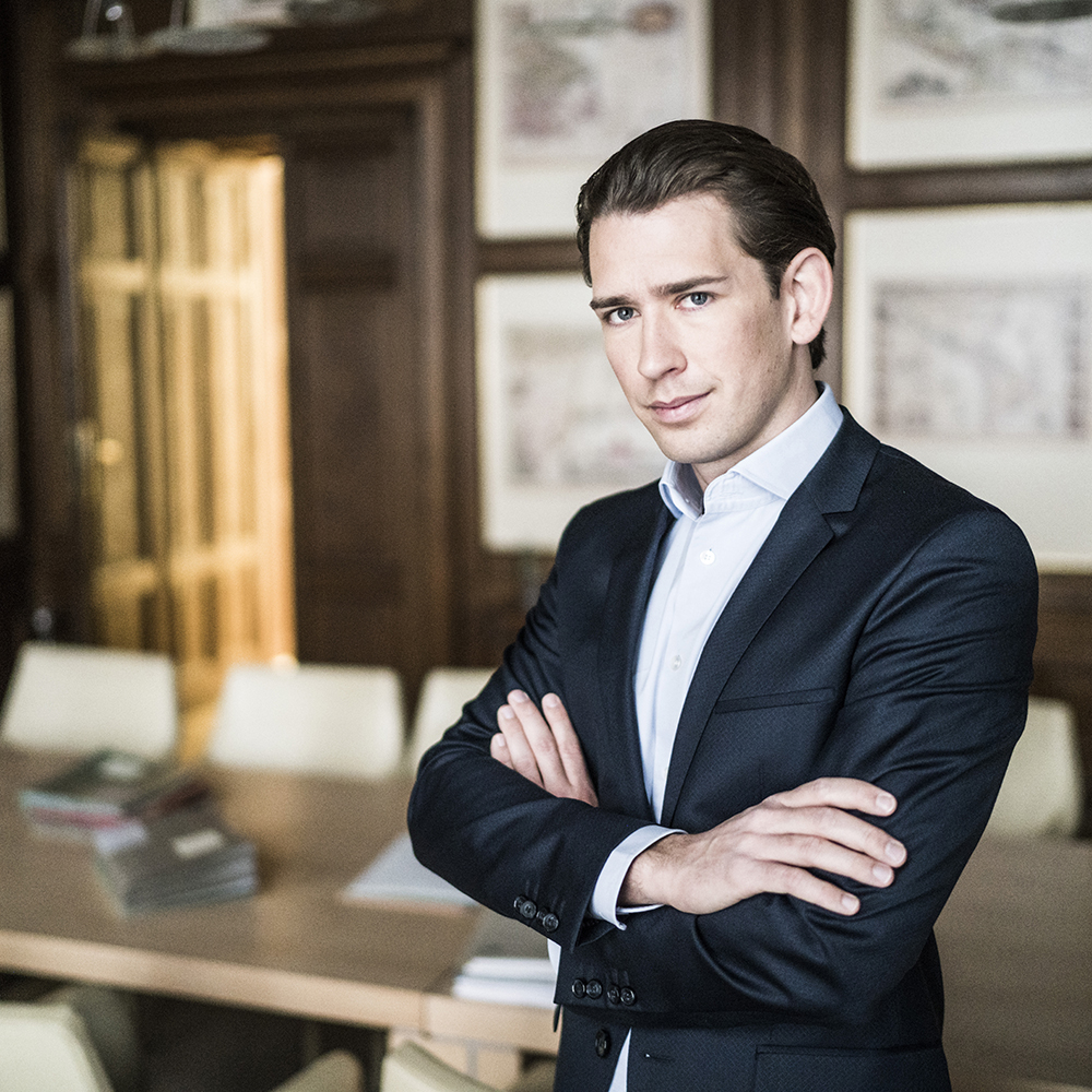 Portraitfoto von Sebastian Kurz ~ Salam Plan